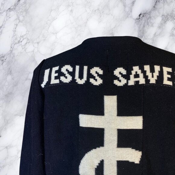 UNIF Jesus Saves I Spend Cardigan - Picture 3 of 12